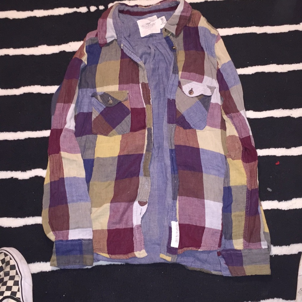 H&M multicolored flannel